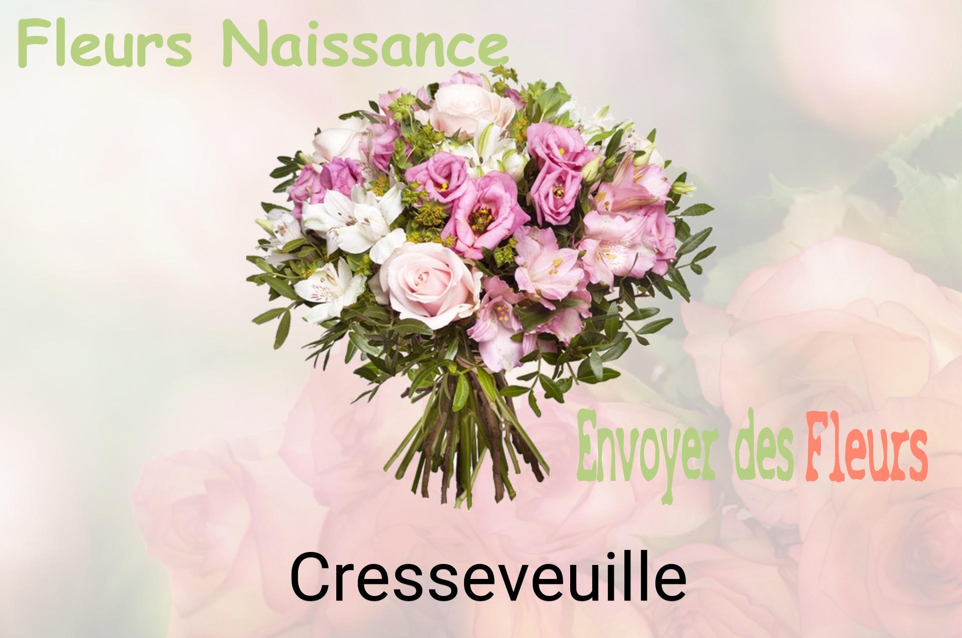 Bouquet de fleurs de naissance livré à Cresseveuille